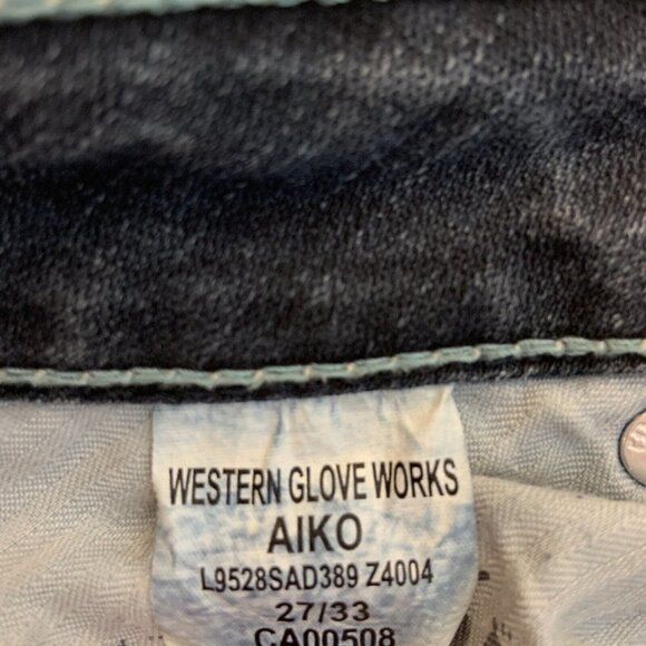 Silver Aiko Bootcut Jeans Womens Size 27 Dark Wash Boot - Picture 8 of 10